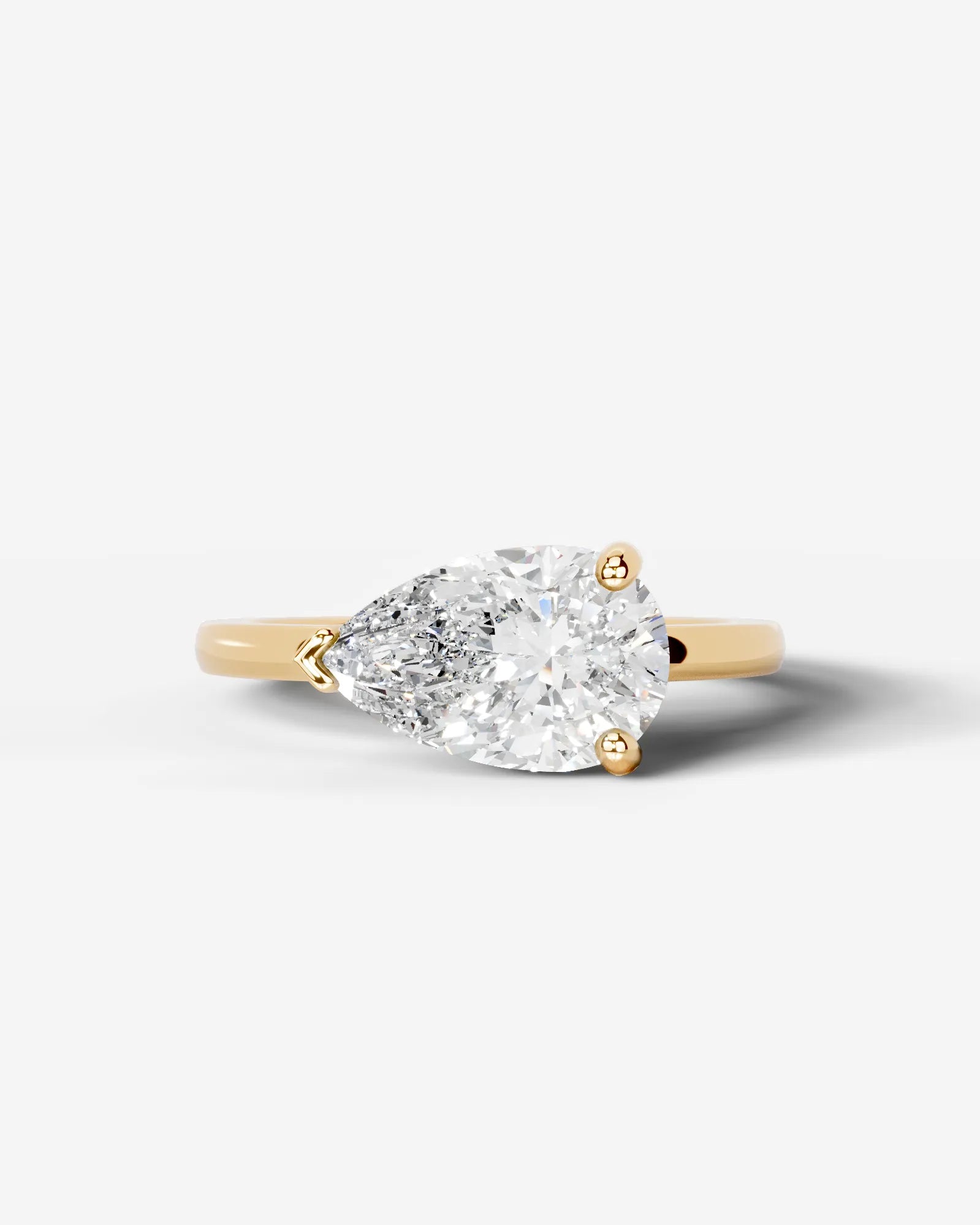 Marquise Solitaire With Tulip Prongs Lab Grown Diamond Engagement Ring